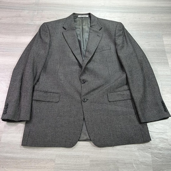 Hickey Freeman Other - Hickey Freeman Blazer Mens 42R Gray Silk Check Sport Coat Jacket Nordstrom